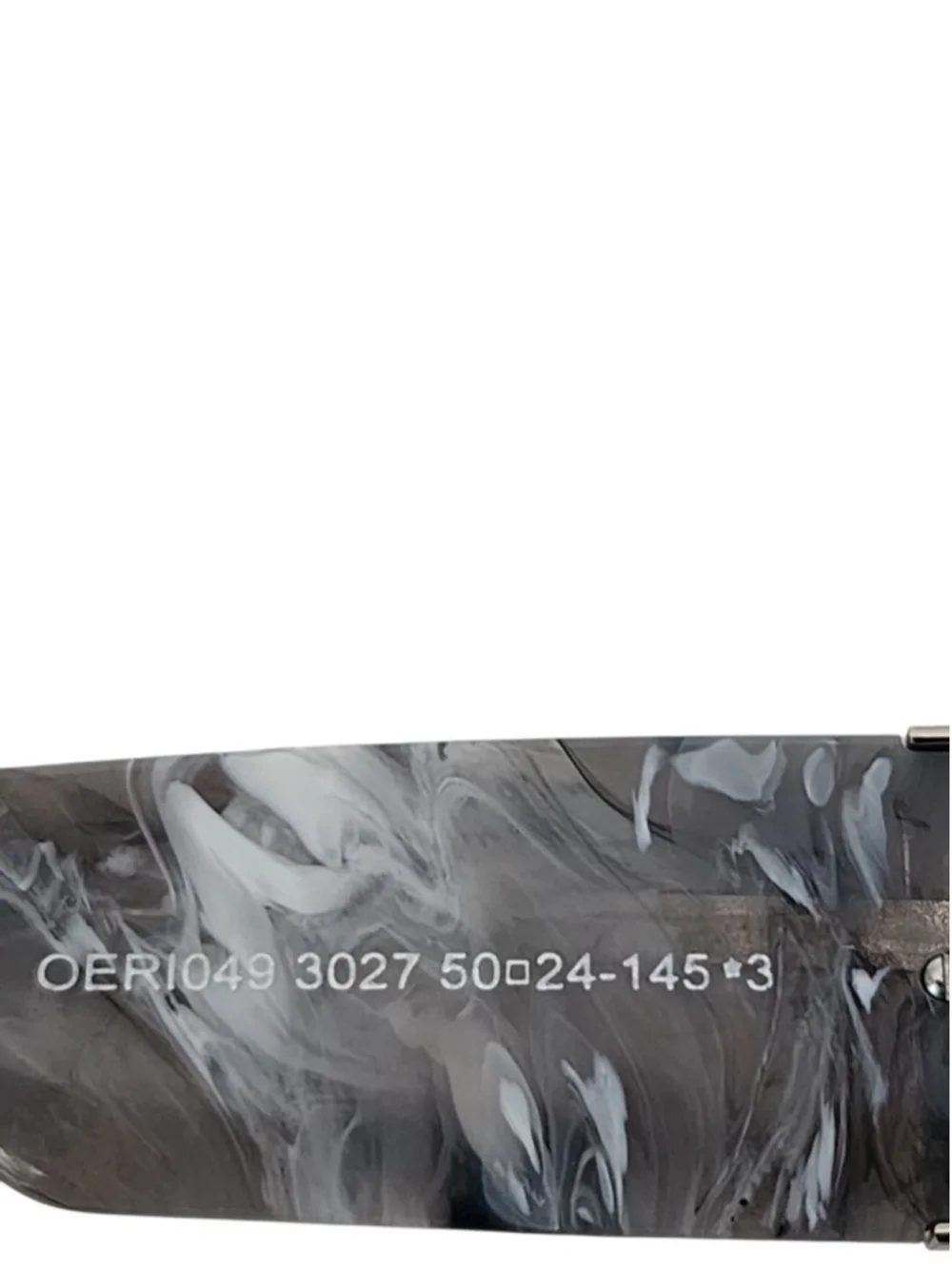 OFF-WHITE Leonardo OER1049‎ Gray Marble Square Sunglasses Unisex